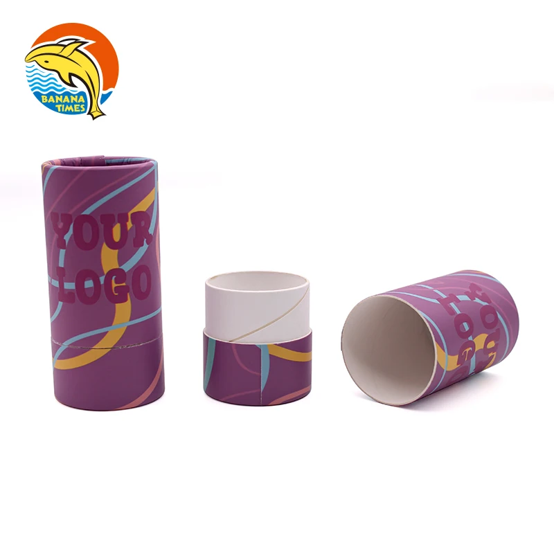 Texas Wholesale Price small 0.5ml/1ml gift packaging box custom logo childproof Luxury carts paper tube With Emboss