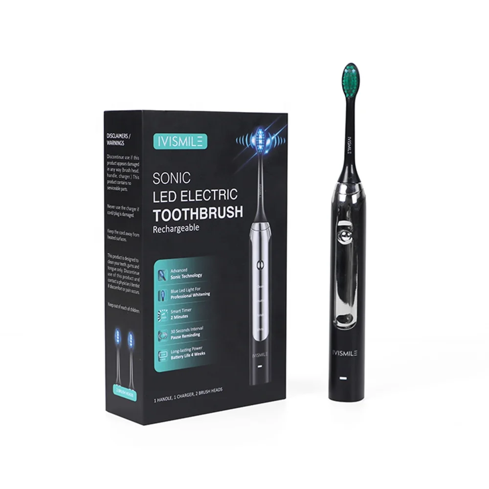 Best Selling High Quality Blue Led Light Waterproof Sonic Electric toothbrush with smart pressure sensor