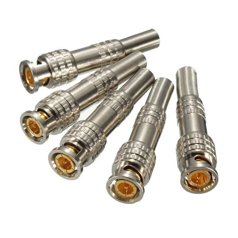 Male BNC Connector For Cable Coaxial CCTV Camera