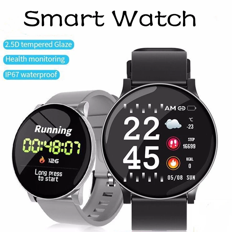 W8 Smart Watch Combo Reloj Fitness Tracker Heart Rate Monitor Step Calorie Counter Sleep Monitor Music Control Smartwatch