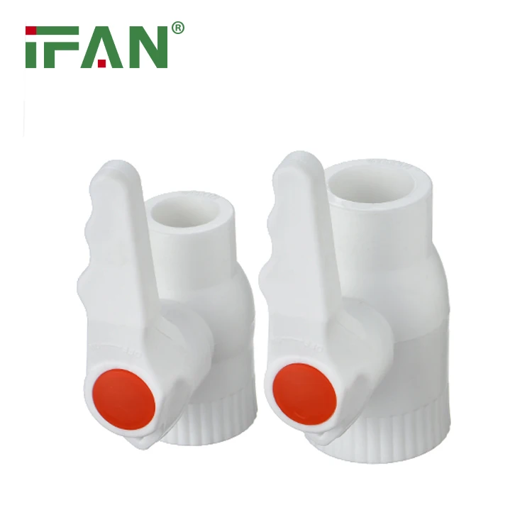 China PPR facotry IFAN Supply PPR pipe and fittings Brass Insert Male and Female Thread Ball Valve For water