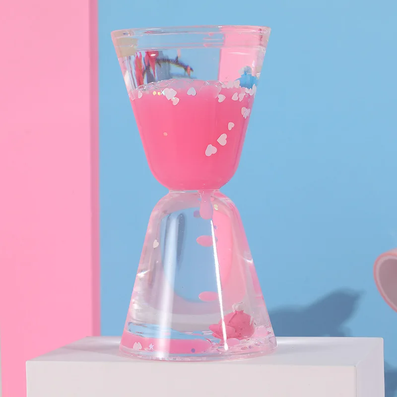 Home Decoration Liquid Timer Hourglass