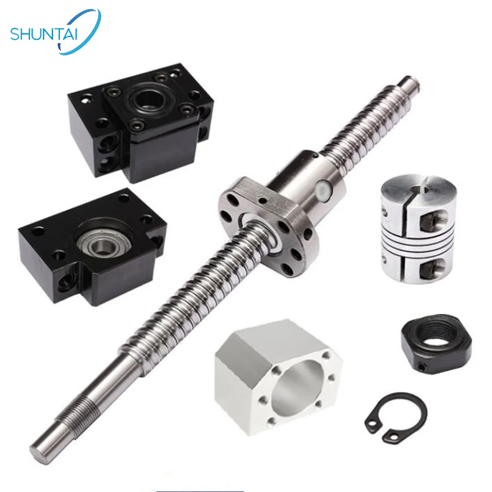 SFU1605 Ball Screw Nut  BK/BF12 Ball Screw End Support  1605 Ball Screw Nut Housing for CNC Machines