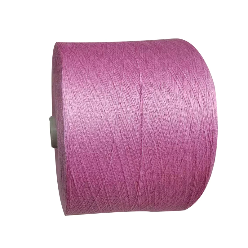 wholesale factory 40NE 100% polyester spun yarn Virgin knitting fabric yarn