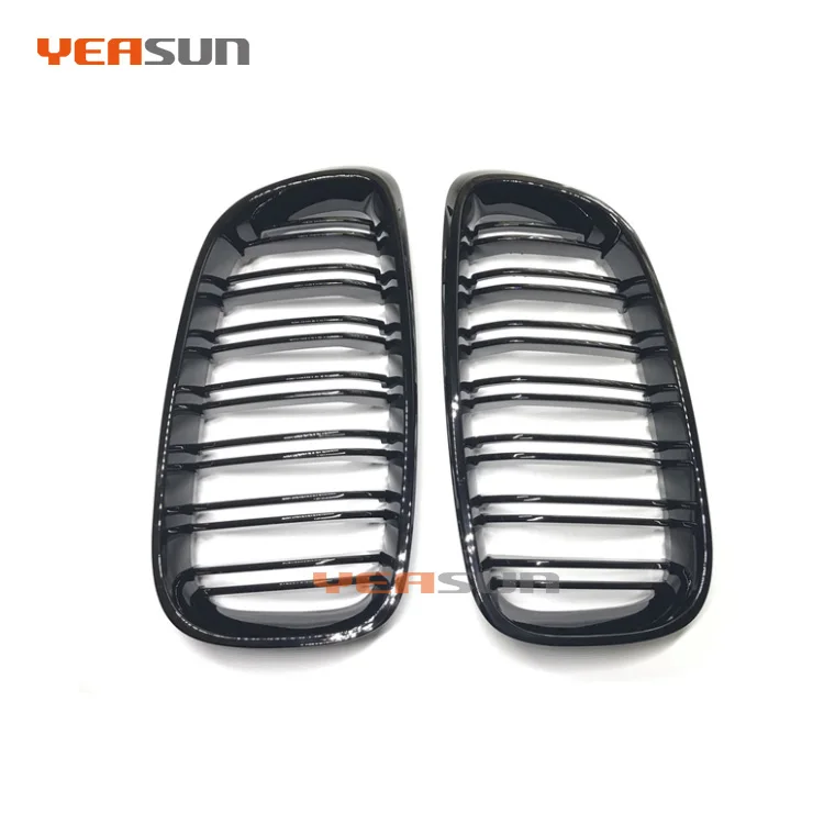 Глянцевый черный двойной туда и обратно ABS решетка для BMW F34 GT 3 серии автозапчастей решетка 2012+
