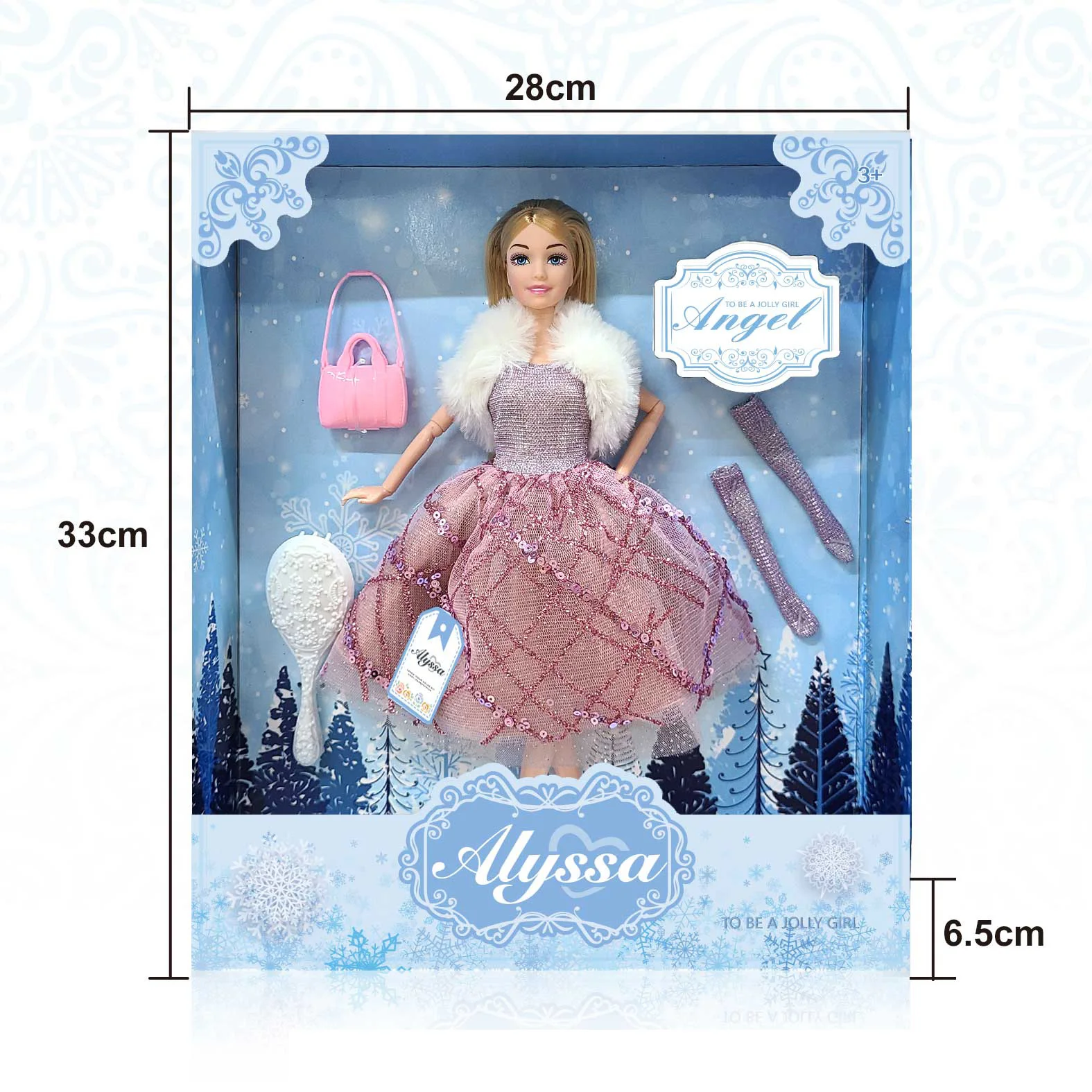 Best Selling Products 2024 Novelty 11.5 Inch Girl Model Joint Winter Clothes With Accessories Princess Dress Girl Doll