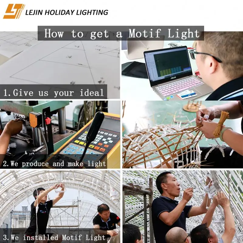 LJ new design indoor outdoor led street decorative lighting for custom motif 3D Realistic Santa Clause light