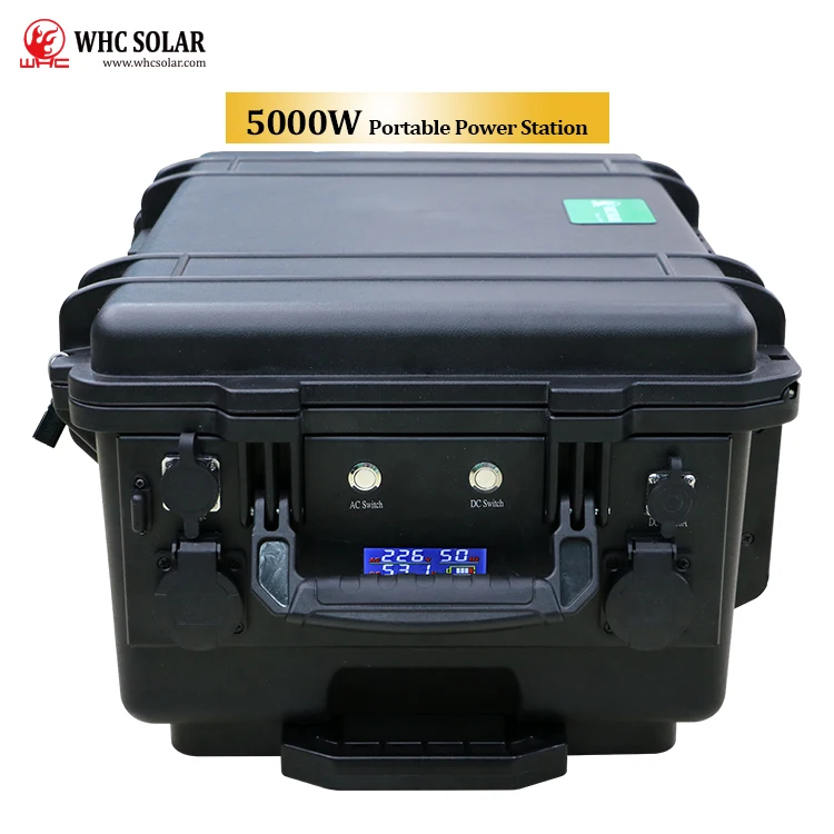 WHC SOLAR 500W 1000W 2000W Solar Power Panel Generators Lithium 3000W Home Energy System Portable Power Station Solar Generator
