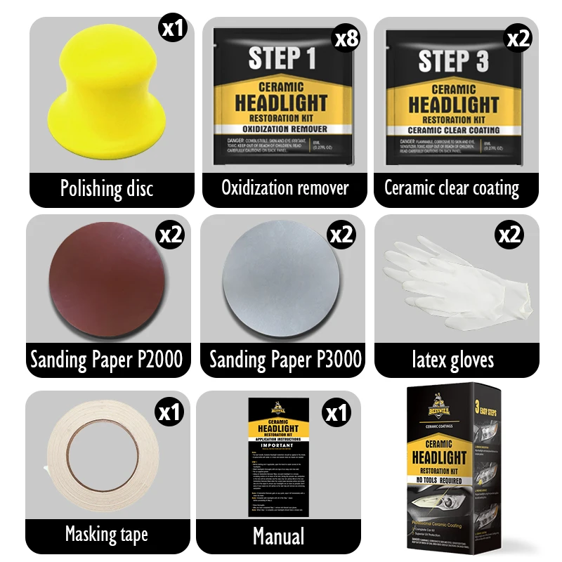OEM&ODM headlamp restoration kit headlight lens cleaner  for cars