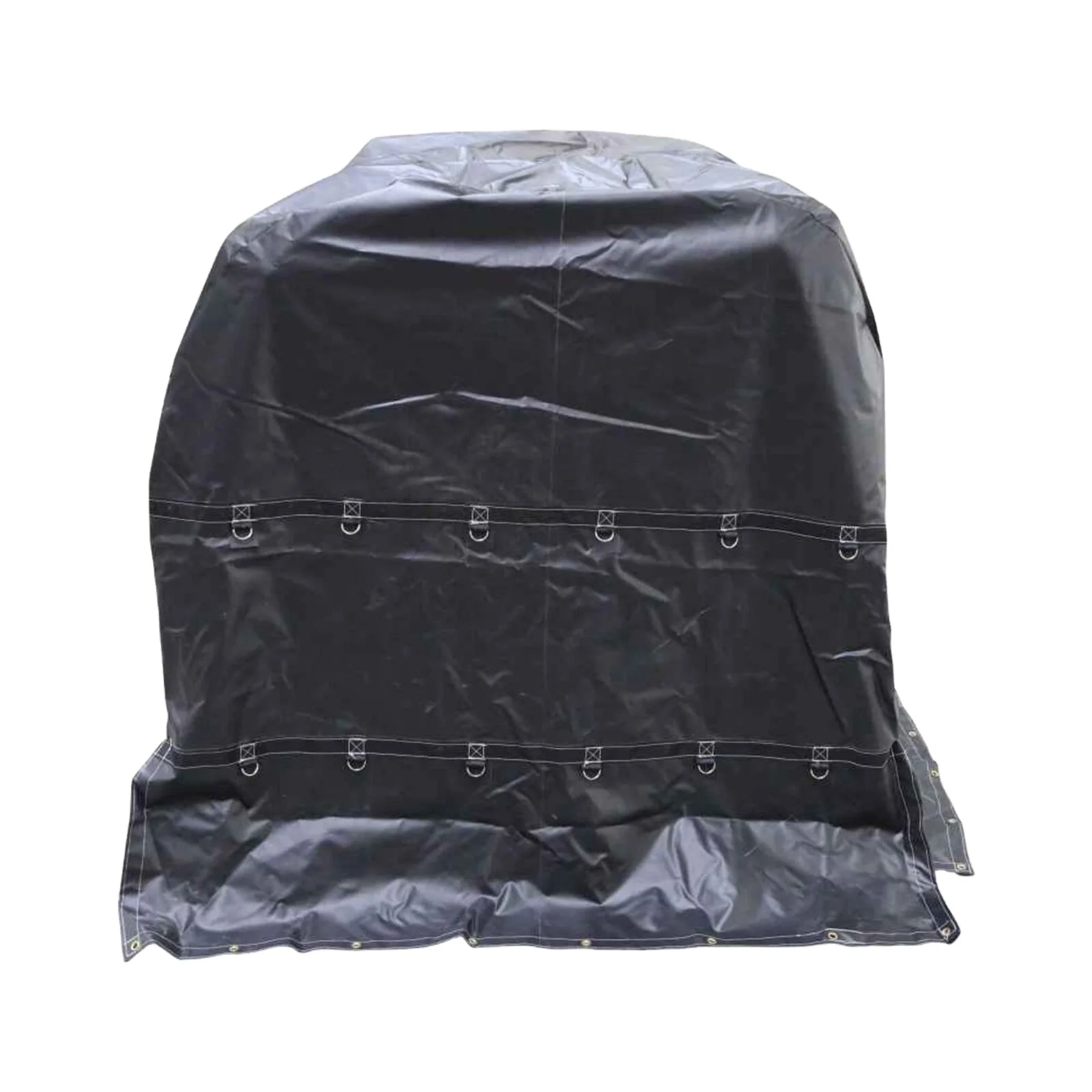 YJ Brand 18OZ Black Vinyl Coil Cover Rolled Steel Aluminum Coils Coil Bag Flatbed Truck Trailer Trap Tarpaulin