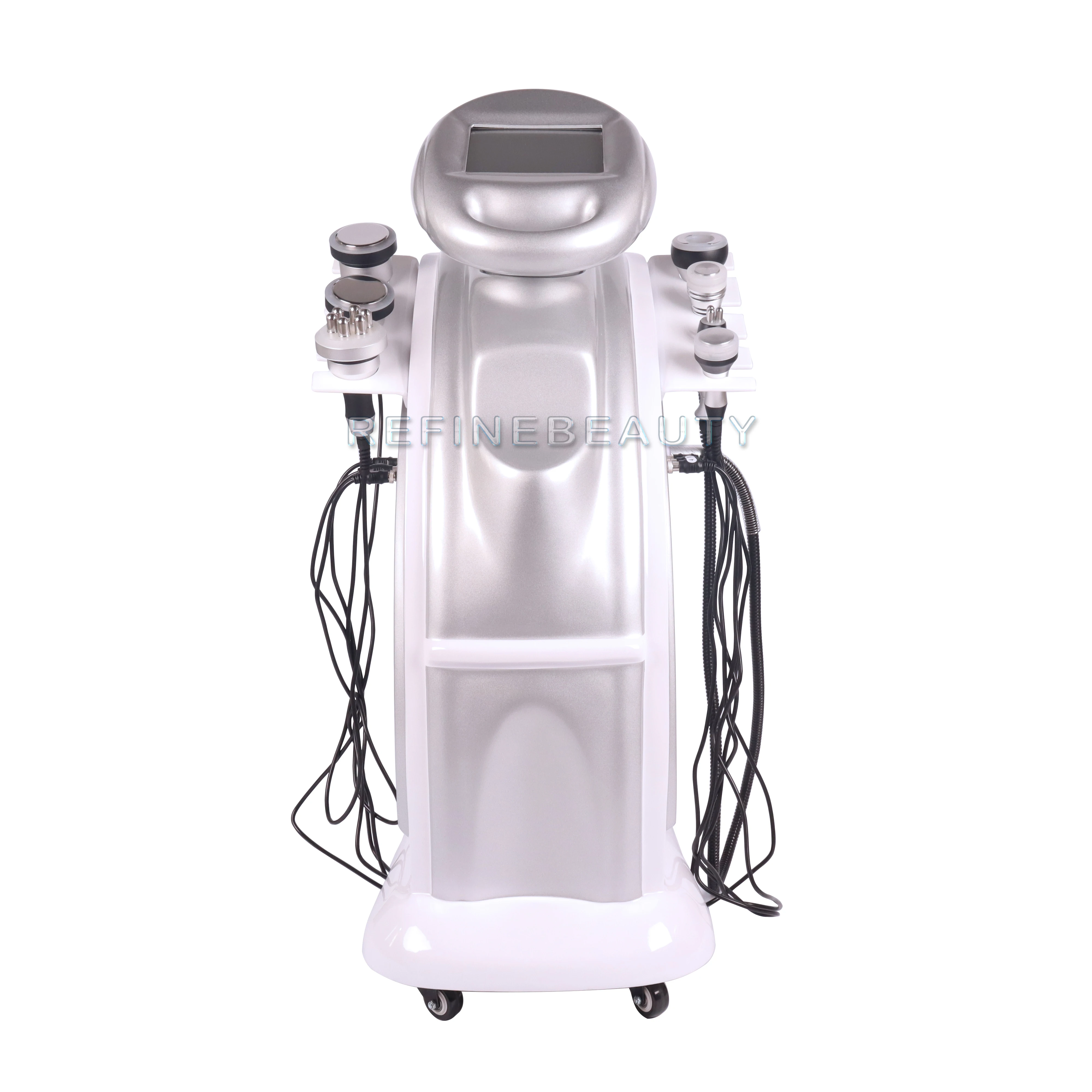 
2021 Factory price 7 in 1 body 80k cavitation tight skin slimming massager management vacuum massage rf beauty machine 