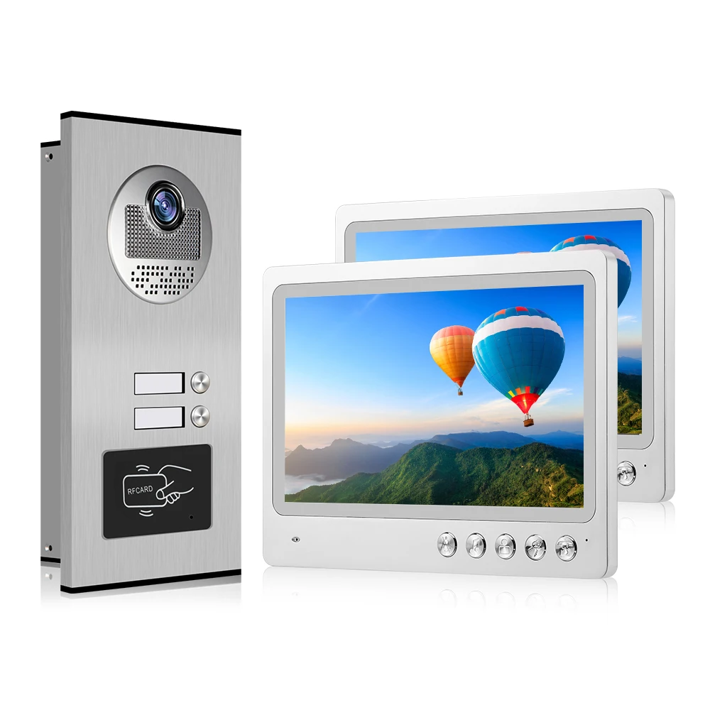 
CAT5/CAT6 network cable connect multi apartment doorbell video intercom system door video phone 