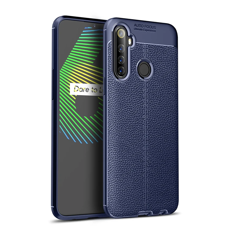 Чехол для телефона OPPO Realmi 6i, чехол из искусственной кожи с узором Личи, мягкий ТПУ бампер, жесткий защитный чехол из поликарбоната