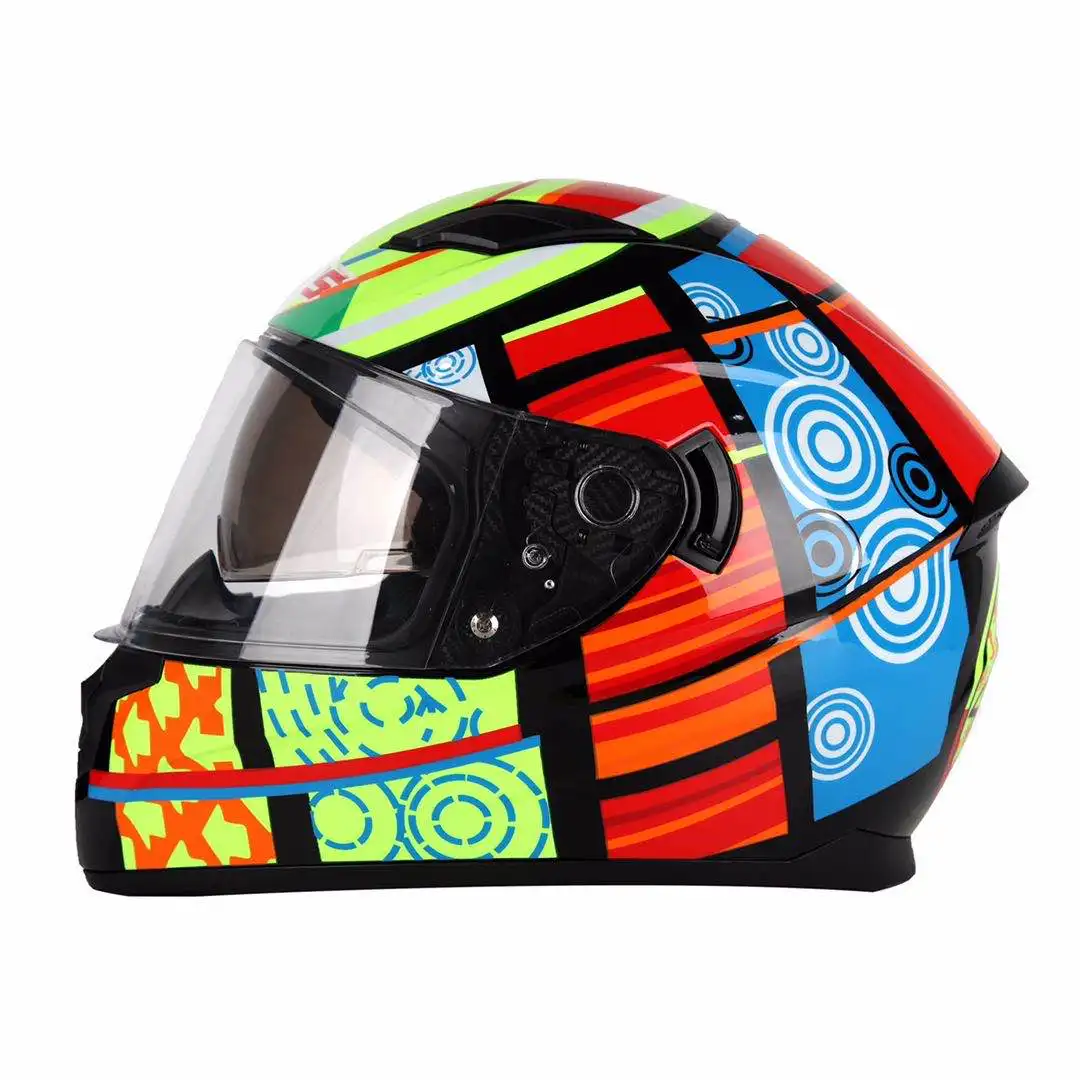 Motorcycle Helmets Military Helmet Full Face Motorcycle PC Visor  Double Lens Helmet Manufacturers