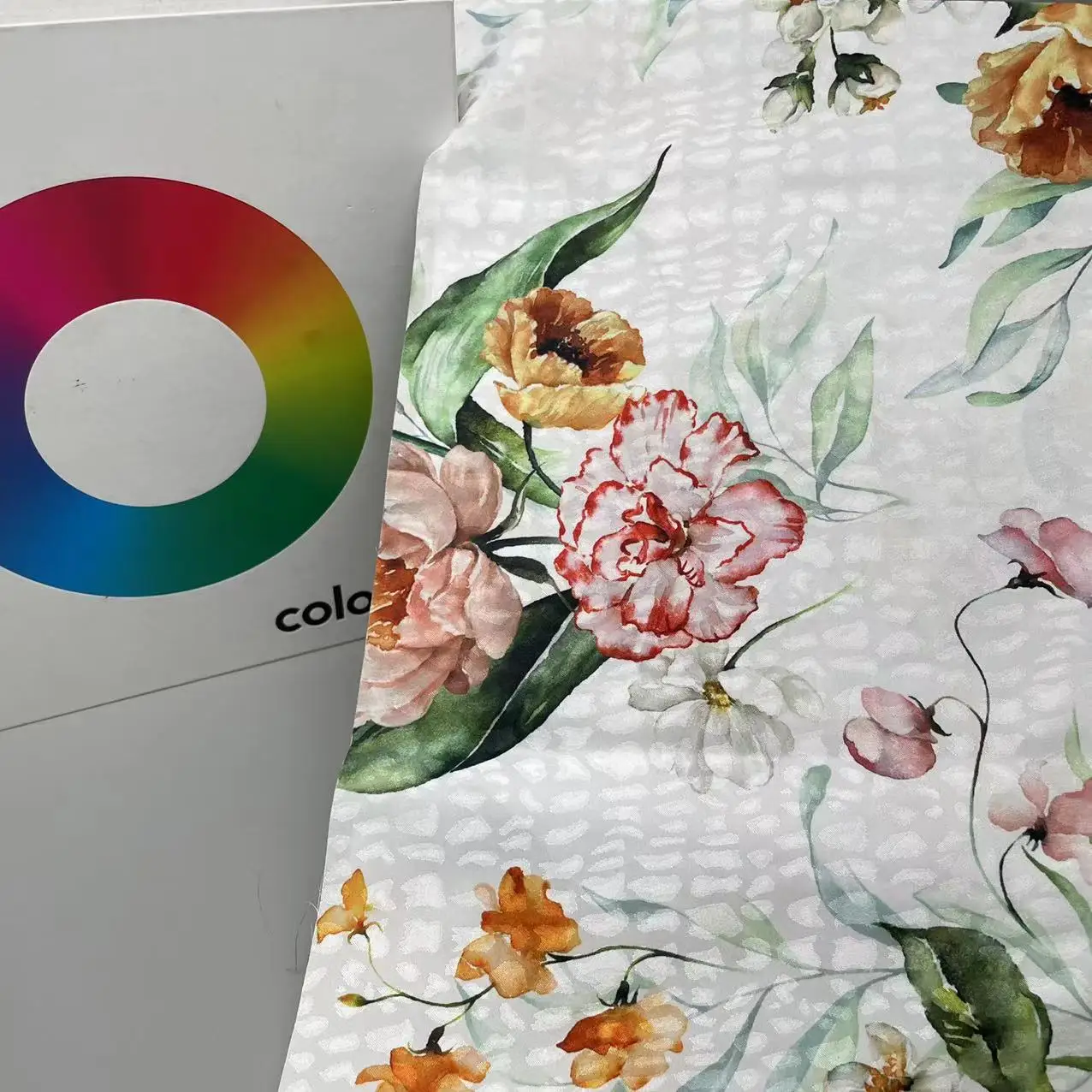 100% polyester twist color stone pattern jacquard diy printing wholesale shuttle fabric for dress