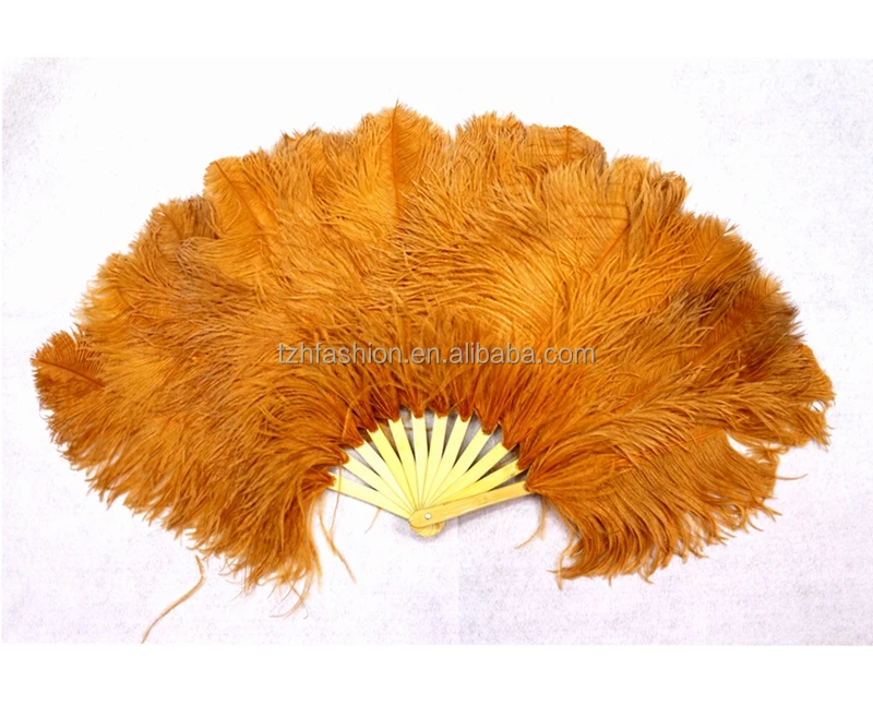 Высокое качество большая рука нарядное сцены из страусиных перьев вентилятор Свадебные перо вентилятора
