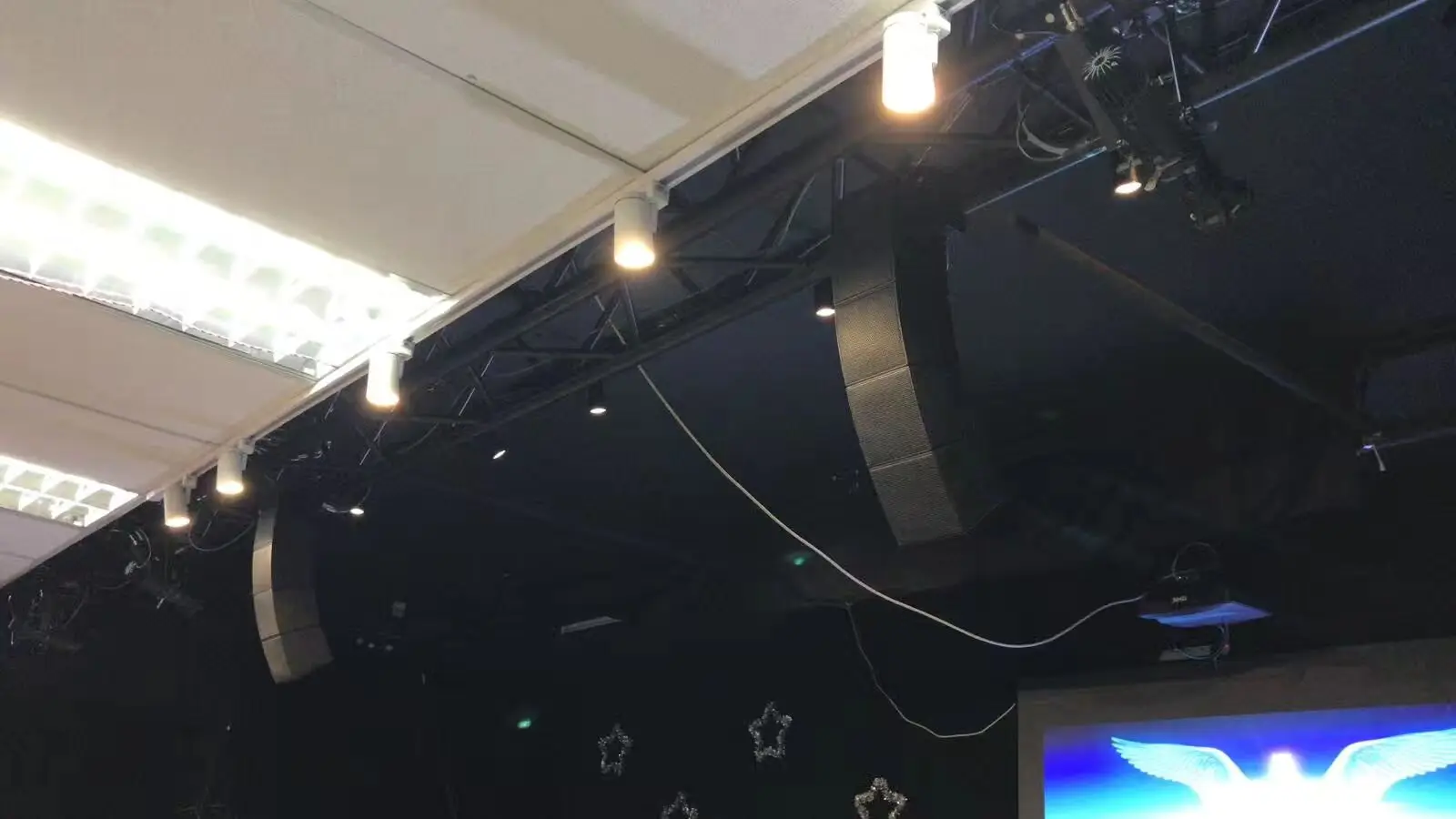 Black Lighting Decoration Spigot/bolt Truss, 200mm, 290mm Black Box Truss