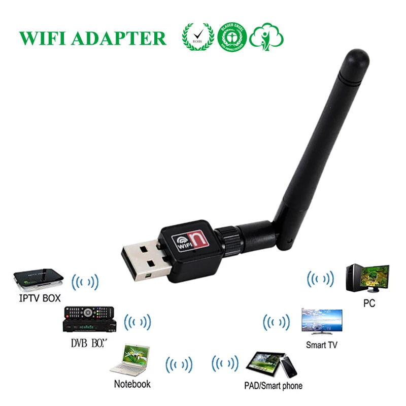 300 Мбит/с Ieee 802.11b/G/N Мини Wi-Fi ключ Wlan Беспроводной Usb 2 0 адаптер для Dreambox Vu + Gigablue Enigam2 Tvip