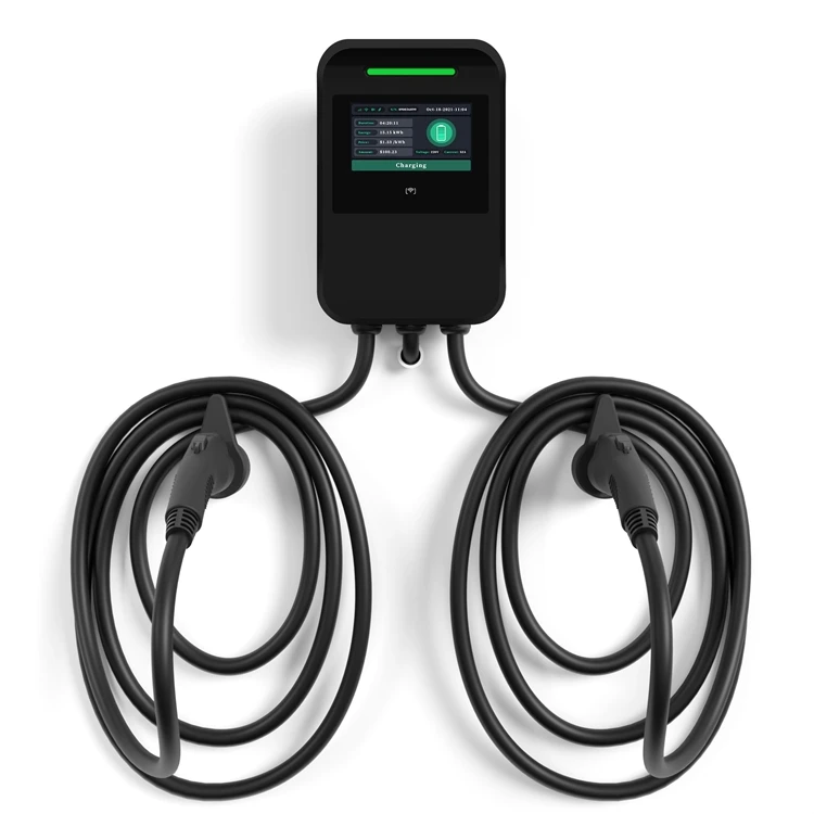 EU Standard Portable EV Charger Type 2 EV Fast Vehicle Charging Stations 16-32A 7kw 22kw Electric Car Charger