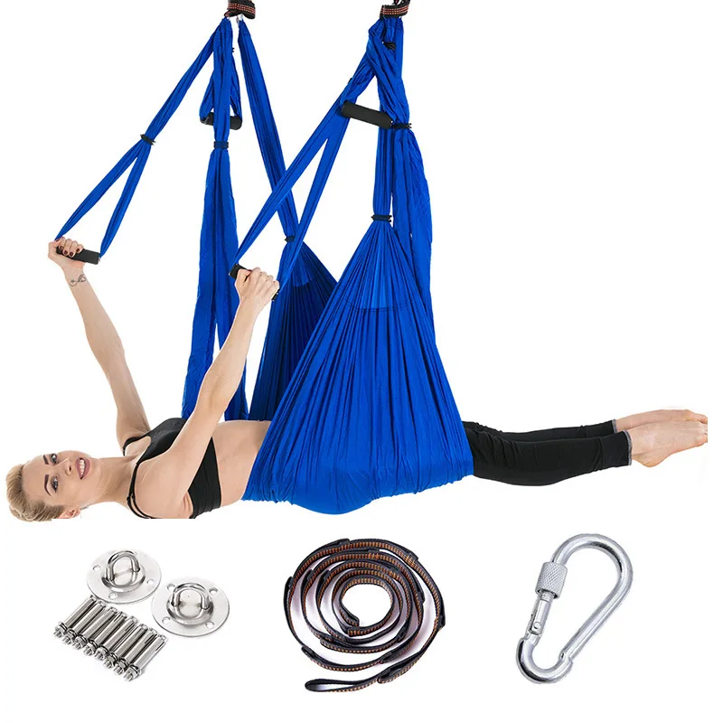 CustomA erial Yoga Swing Set Sling Strong Anti-Gravity Yoga Hammock Swing Frame Hanging Strap Rope for Yoga Exercise Equipment