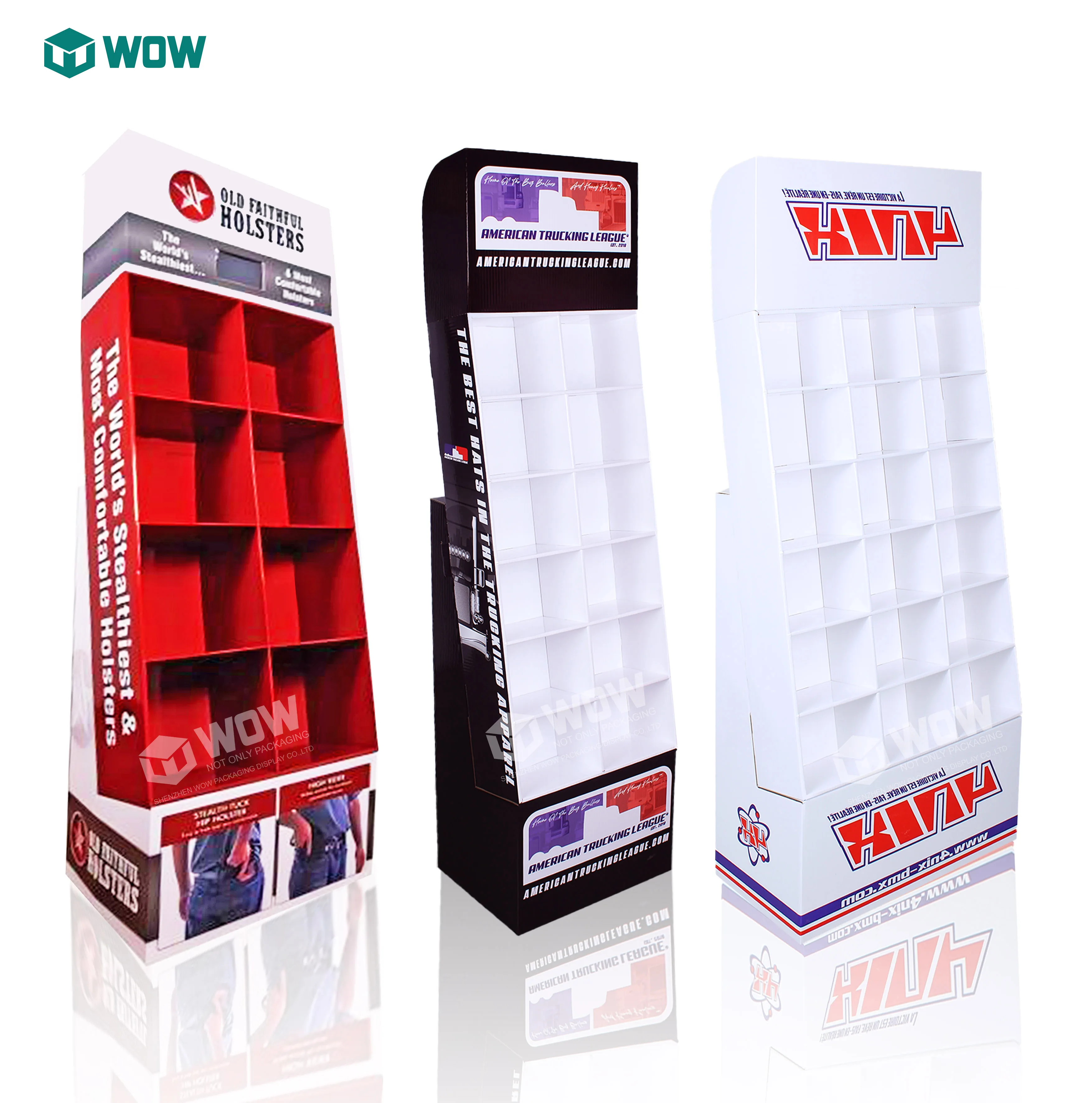 Corrugated Helmet Display Rack Retail Store Recyclable Cardboard POP Helmet Display Stand for Merchandising