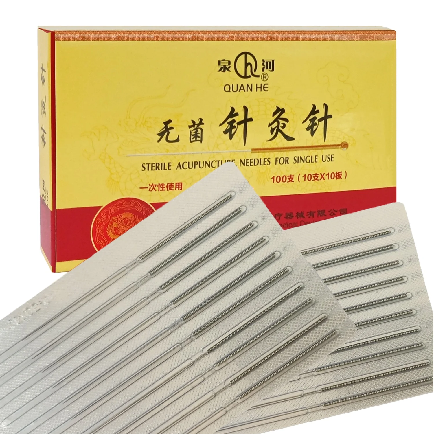 QUANHE Wholesale Factory Price 100pcs Chinese Sterile Disposable Acupuncture Needles