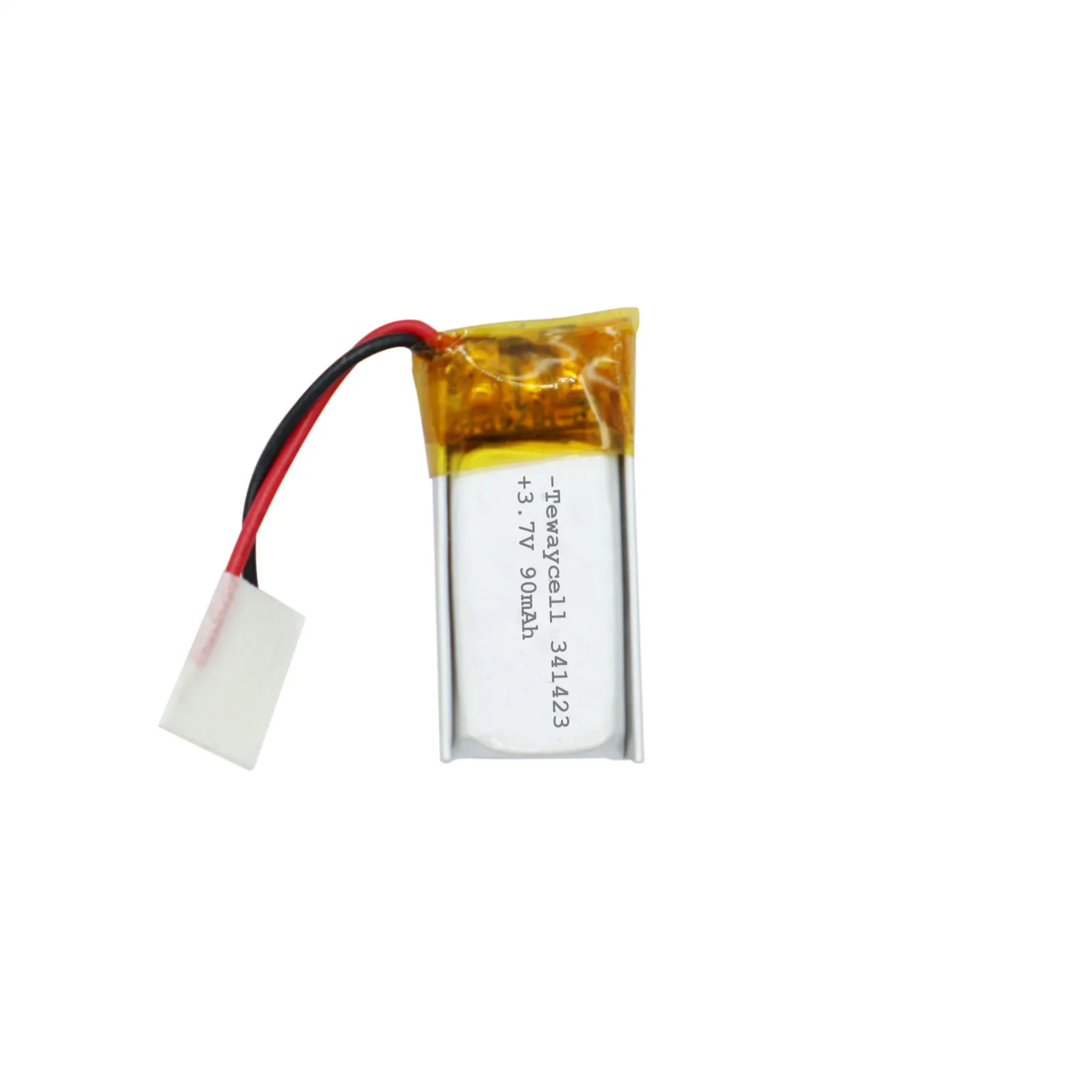 341423 3.7V 90mAh Lipo Battery Rechargeable Lithium Polymer Ion Battery With PCM Connector
