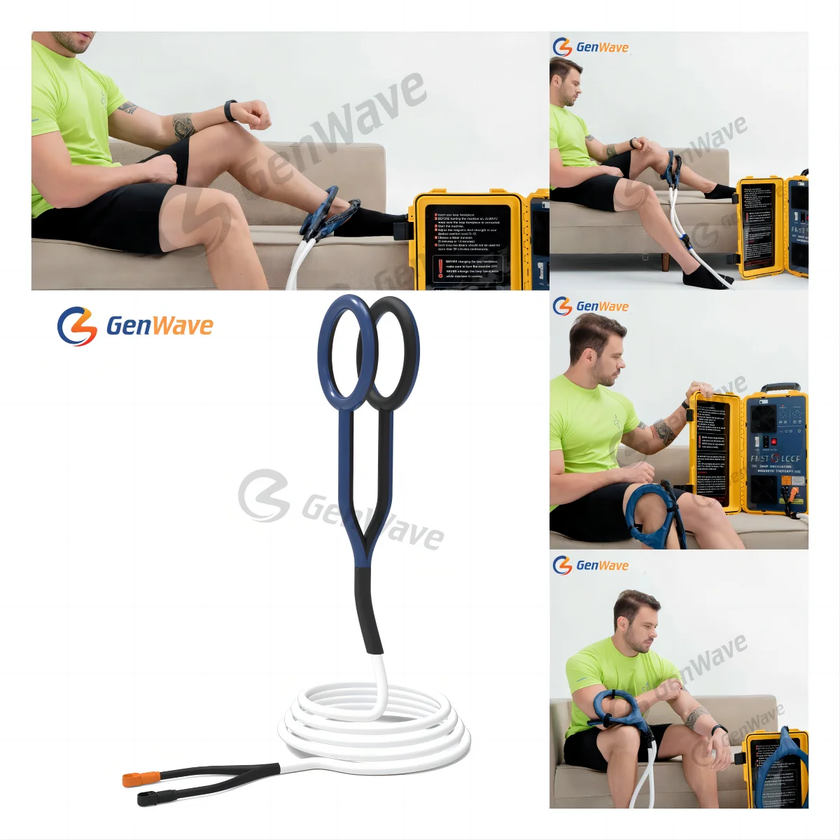 Pemf 6000 Gauss Double Loop pain relief Physio Pmst Magneto Physiotherapy Pulsed Magnetic Electromagnetic Field Therapy