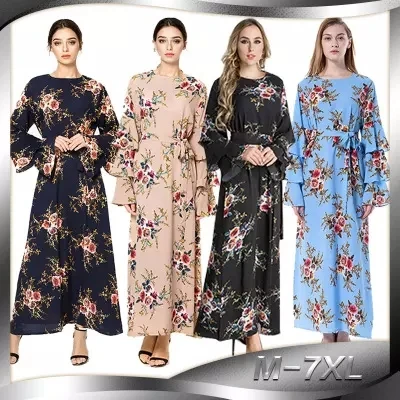 LINLONG123  Two-piece Muslim Dress Beautifully Embroidered Islamic Clothing Fashion Kimono Arabic Style Dubai Muslim Abayas