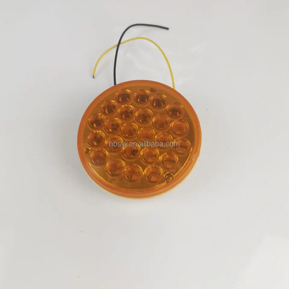 Heavy Truck Trailer 24V Round LED Tail Light Stop Brake Lights Turn Signal Round Light