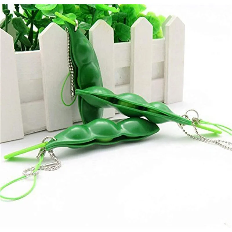 Hot-Selling Other Fidget Toy Bean Shape Plastic Vinyl Toy Scented Squeeze Stress Ball Relief Slow Bising Toy