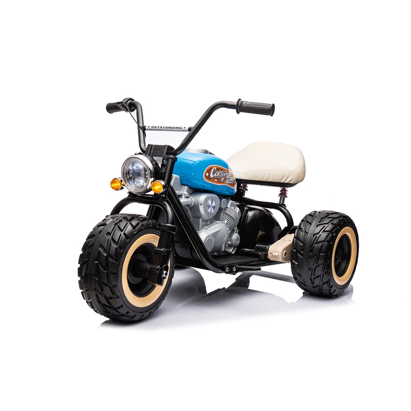New Item Ride-On Toy for Children Electric Motorcycle Tricycle with Rear Wheel Shock Absorber and Foam Tire for Ages 3-8 Years