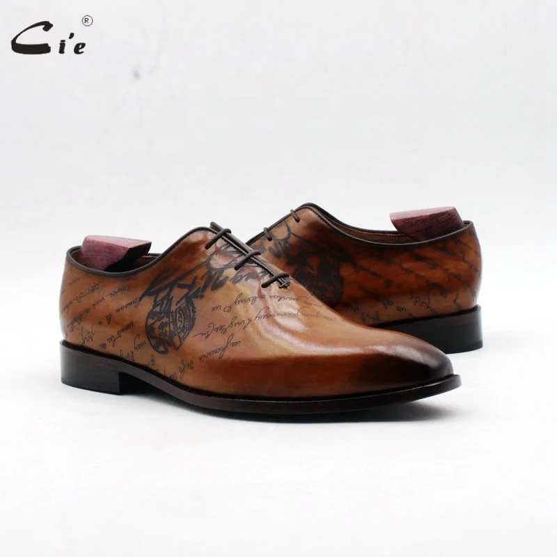 Cie Ox831 High Quality Brown Genuine Shoes Dress Formal Leather Shoes for Men
