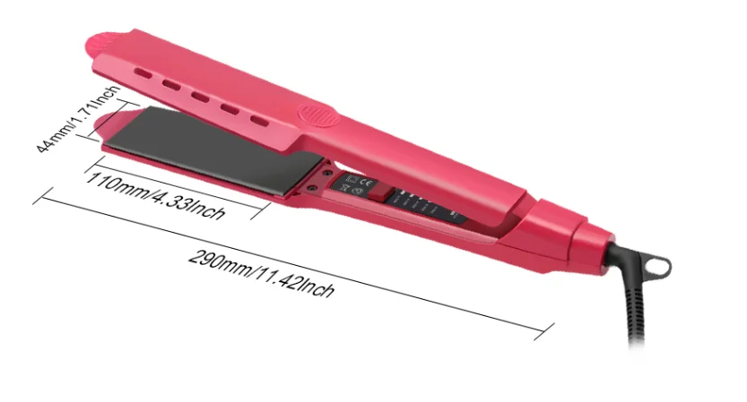 2022 Hot Sale Professional Exquisite Hair Flat Iron Widen Plate 45mm Hair Straightener Titanium Hair Flat Iron