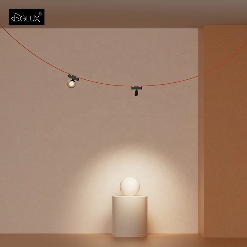 DGLUX Modern Tuya Zigbee Design Smart Track Lighting System 24V Smart Woven Belt Lighting LED Track Light