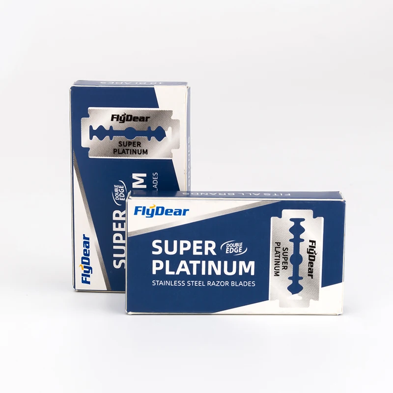 Высококачественные Платиновые лезвия из нержавеющей стали для бритья с двойным лезвием чистого