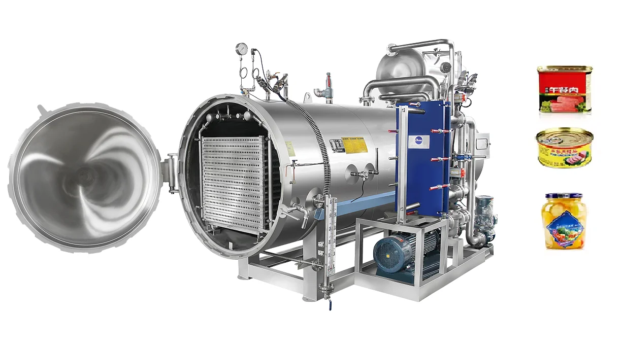 plastic bottle food autoclave sterilizer equipment sterilizing drying machine  autoclave sterilizer steam retort