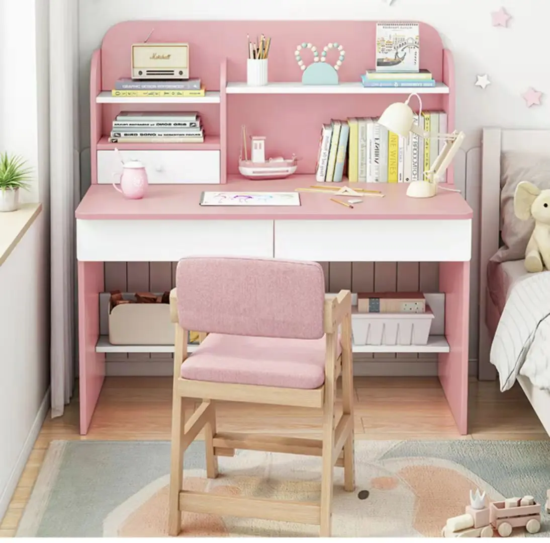 Modern minimalist corner computer desks home table girl boy baby toy table wood study table