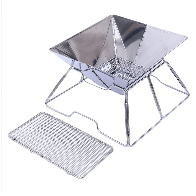 OEM barbecue stove Corten steel charcoal grill BBQ cast iron stove Corten Korean BBQ stove