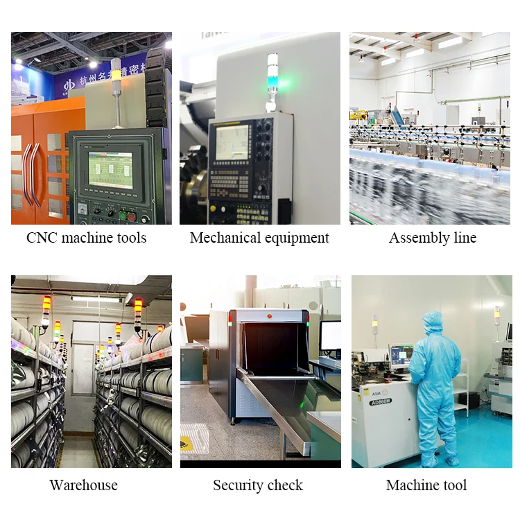 NHM Two-layer signal lamp 5V 12V 24V Manufacturer Industrial CNC Milling Machine Equipment Multi Layer LED Signal Tower Light