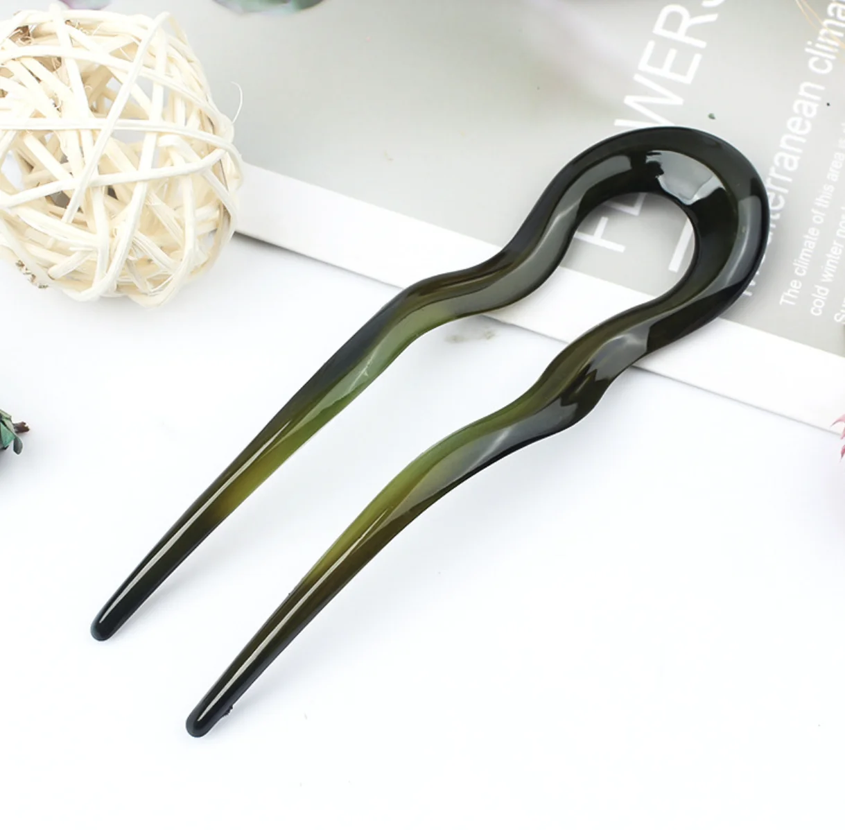 QL008 Korean style Fashion U Shape Hair Forks Women Hot Sale Hair Pin