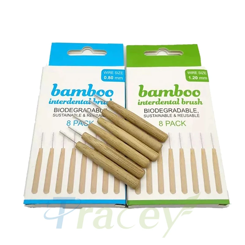 Eco Friendly Oral Care Dental Product Private Bamboo Biodegradable OME Disposable Interdental Brushes
