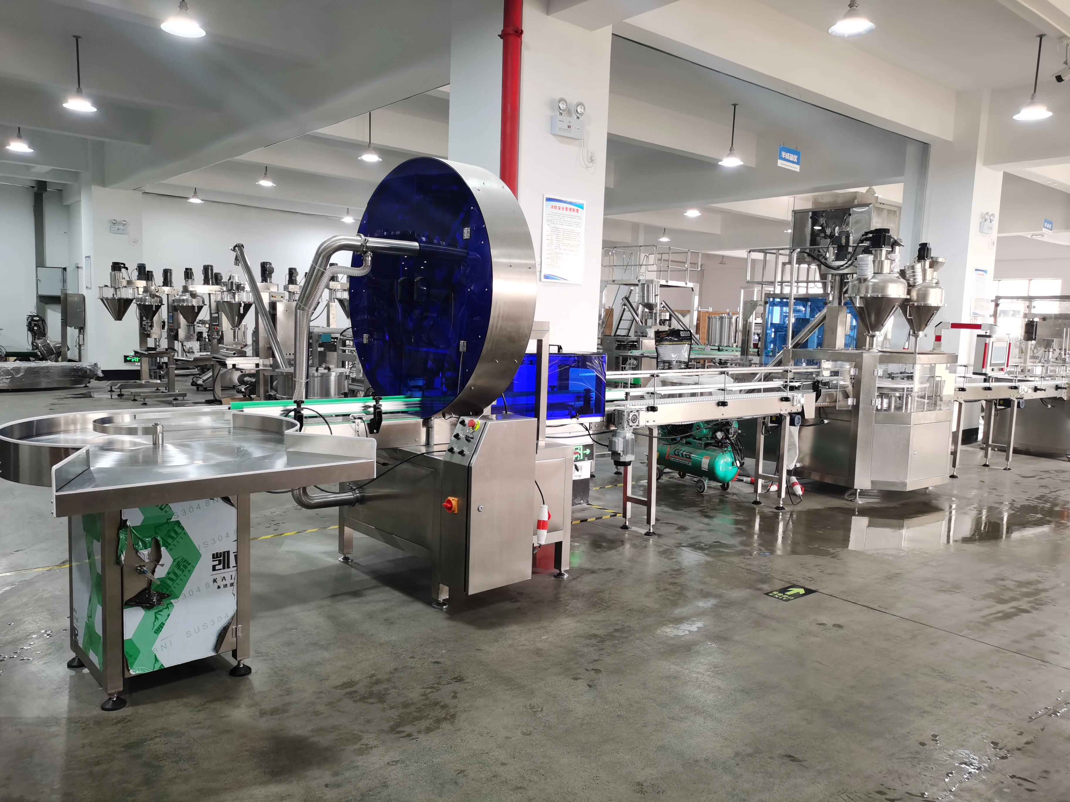 Automatic SUS 304 Two Auger Fillers Cocoa Powder Filling Packing Machine