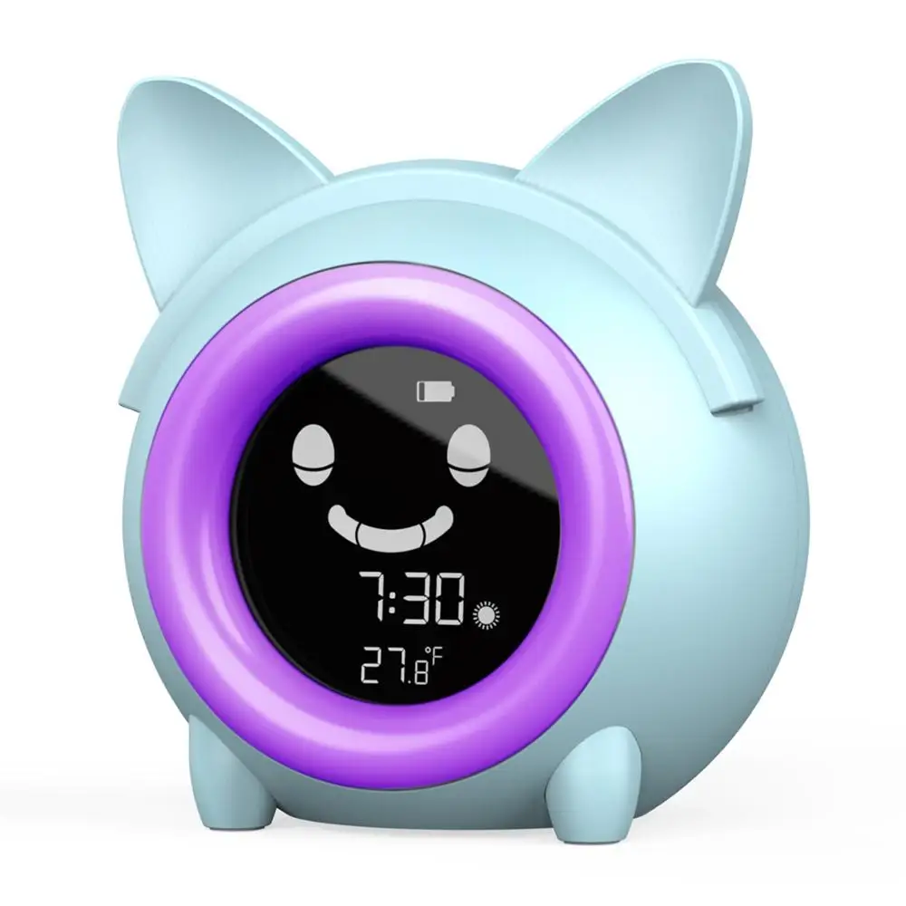 Drop Shipment Desk Digital Alarm Clock Night Lamp Cute Table Kids Sleep Sound Machine Lights Alarm Clocks