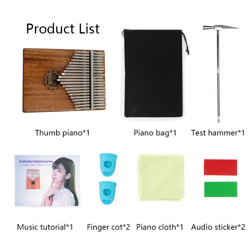 
High Quality kalimba 17 keys for sale OEM kalimba 