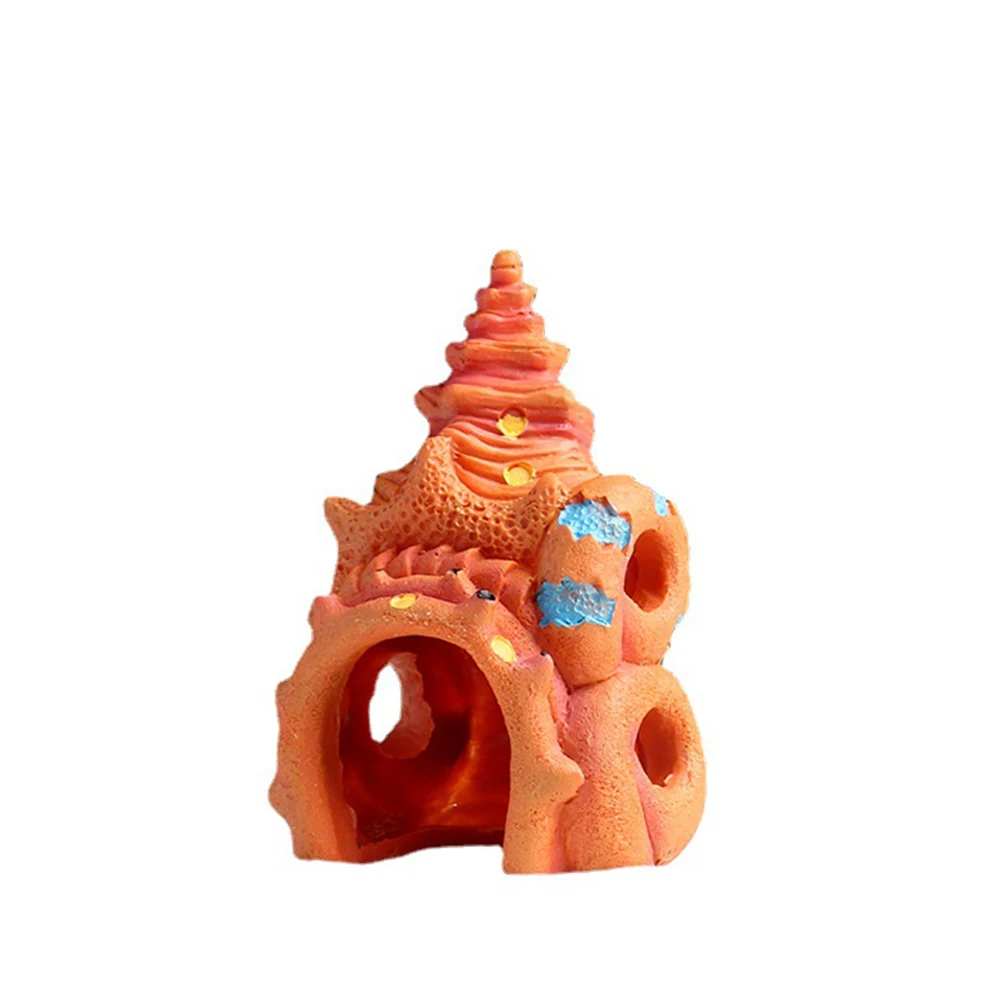 Resin mushroom fish shrimp hiding house creative fish tank aquascape ornament water tank decoration crafts no pollution to water