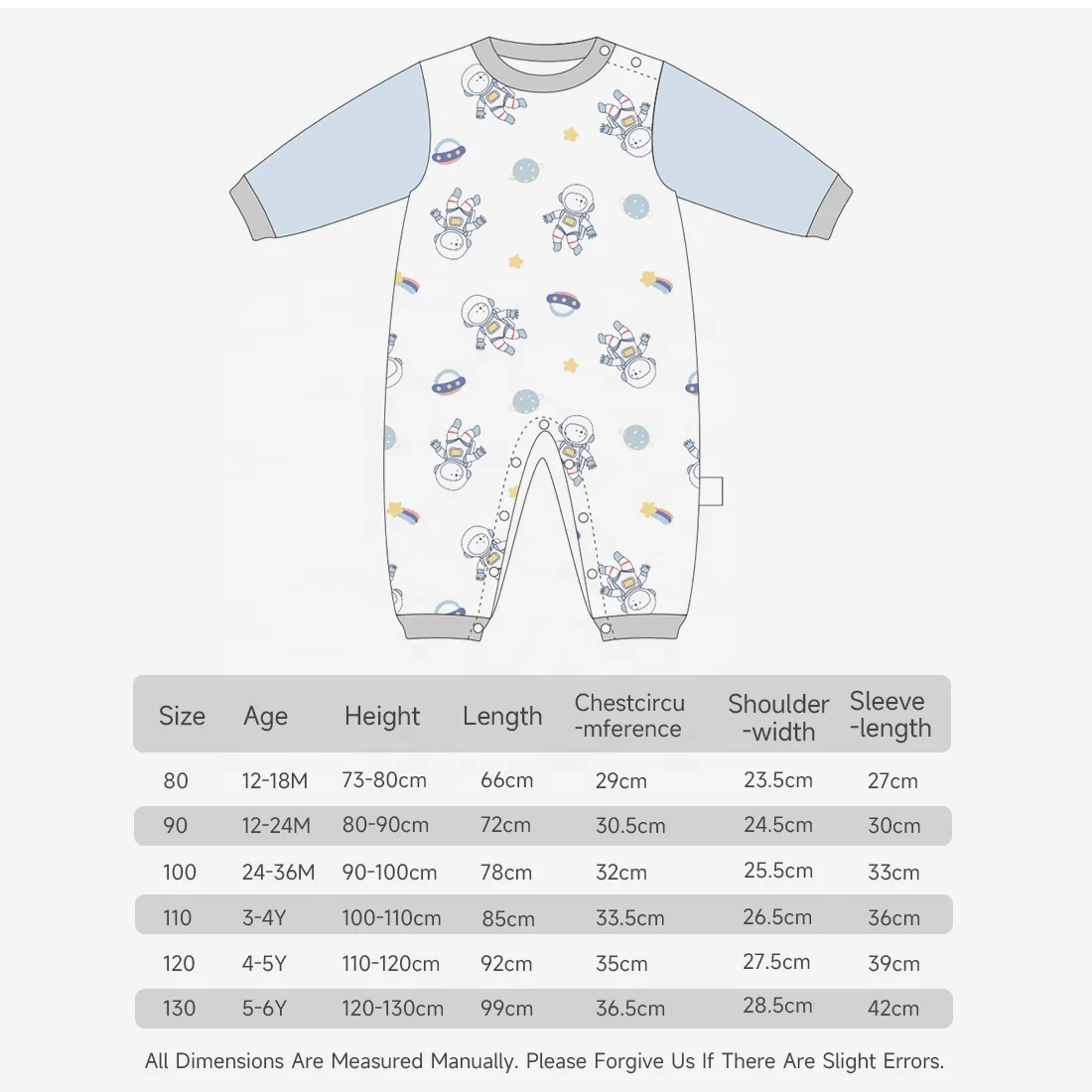Toddler baby jumpsuit romper long sleeves 100% pure cotton baby clothes 0-3 months four season infant bodysuit newborn products