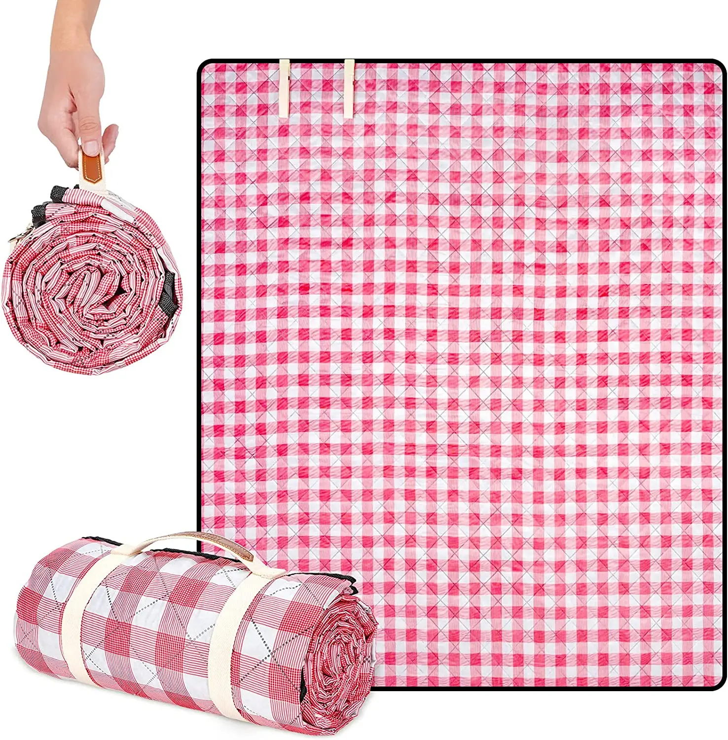 Extra Large Waterproof Thick Dual Layers Sand proof Water-Resistant Padding Beach Blanket