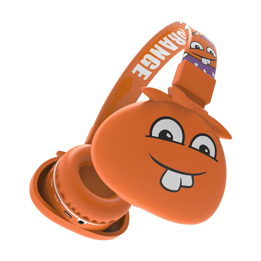 Light Weight Colorful Cartoon Cheap Children Kids Wired Music PC Boat Headphones with microphone