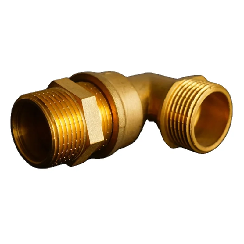 brass silver colour reduce elbow brass gas fittings 16mm 20mm 25mm PEX FITTING